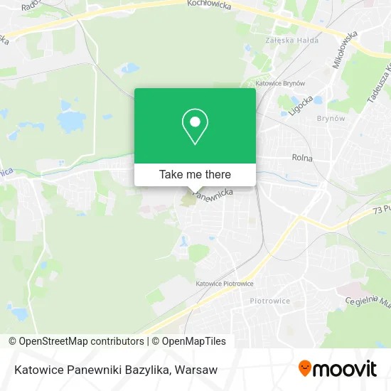 Карта Katowice Panewniki Bazylika