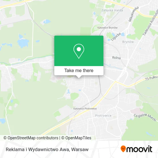 Карта Reklama i Wydawnictwo Awa