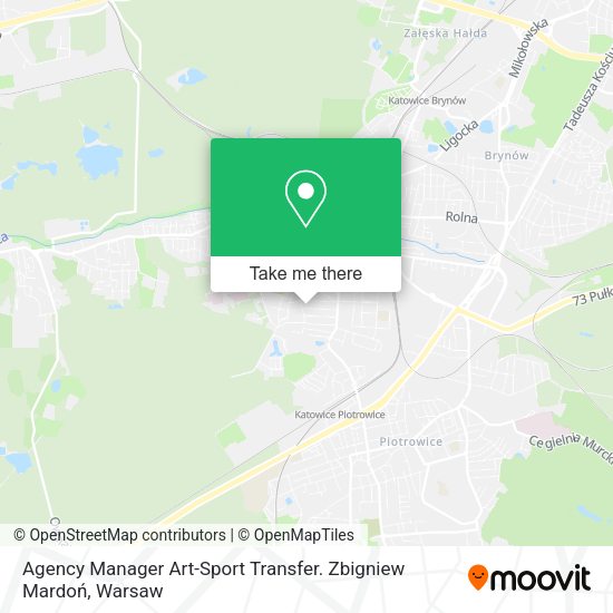 Agency Manager Art-Sport Transfer. Zbigniew Mardoń map