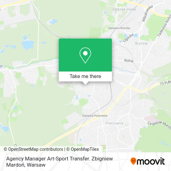 Agency Manager Art-Sport Transfer. Zbigniew Mardoń map