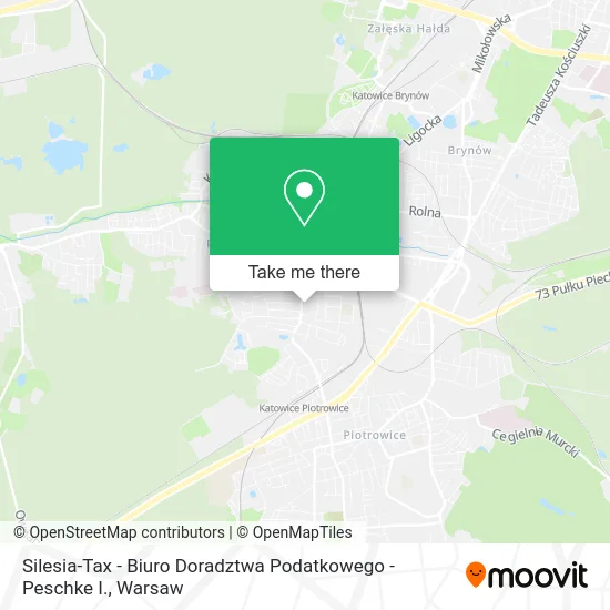 Карта Silesia-Tax - Biuro Doradztwa Podatkowego - Peschke I.