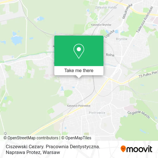 Карта Ciszewski Cezary. Pracownia Dentystyczna. Naprawa Protez