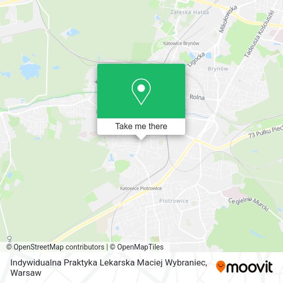 Indywidualna Praktyka Lekarska Maciej Wybraniec map