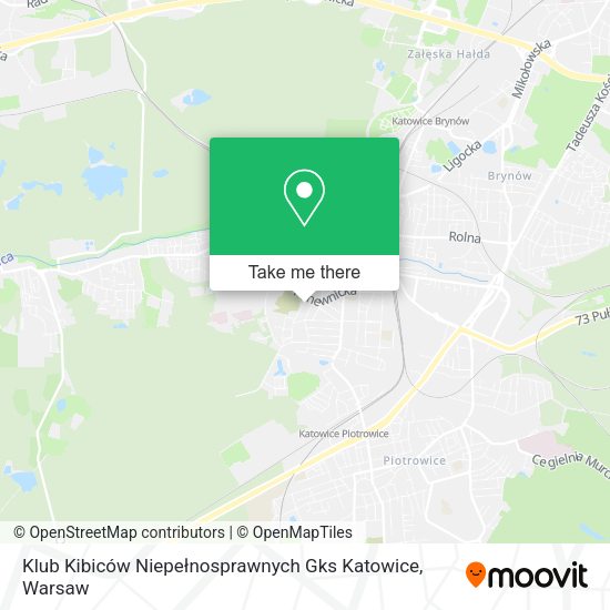 Klub Kibiców Niepełnosprawnych Gks Katowice map