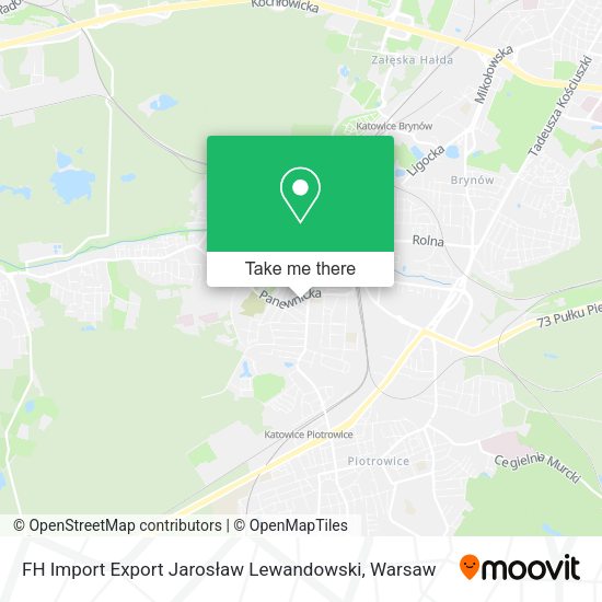 FH Import Export Jarosław Lewandowski map