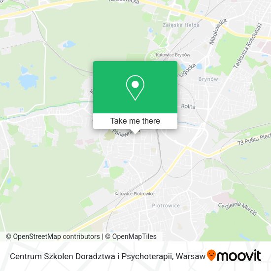 Centrum Szkolen Doradztwa i Psychoterapii map