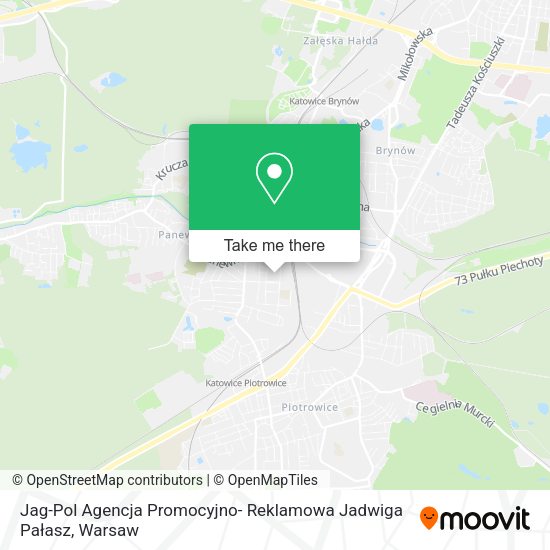 Jag-Pol Agencja Promocyjno- Reklamowa Jadwiga Pałasz map