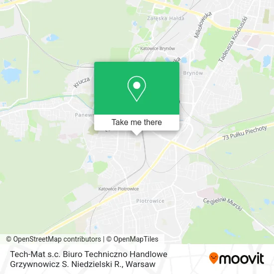 Карта Tech-Mat s.c. Biuro Techniczno Handlowe Grzywnowicz S. Niedzielski R.