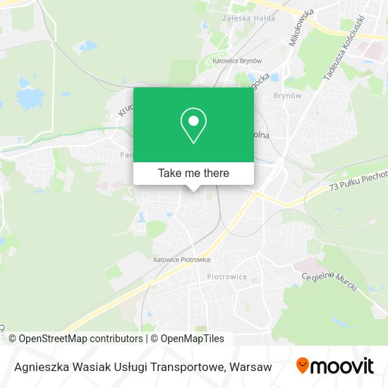 Agnieszka Wasiak Usługi Transportowe map