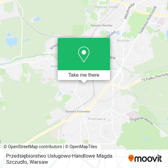 Przedsiębiorstwo Usługowo-Handlowe Magda Szczudło map