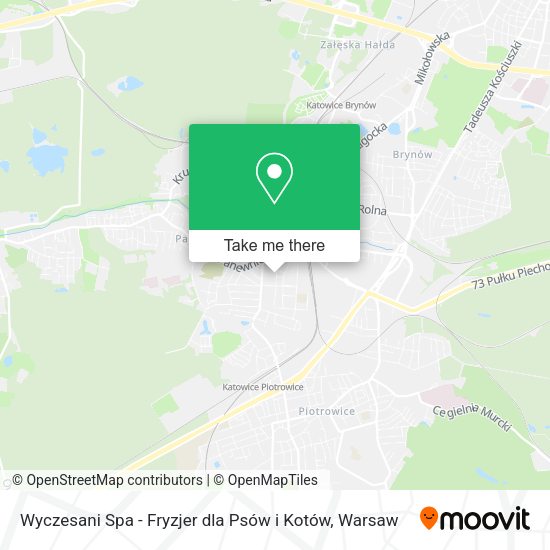 Wyczesani Spa - Fryzjer dla Psów i Kotów map