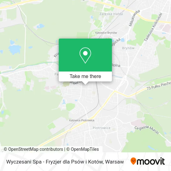 Wyczesani Spa - Fryzjer dla Psów i Kotów map