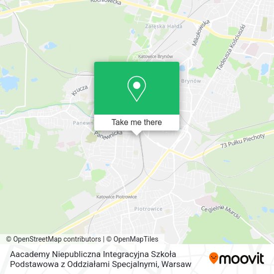 Aacademy Niepubliczna Integracyjna Szkoła Podstawowa z Oddziałami Specjalnymi map