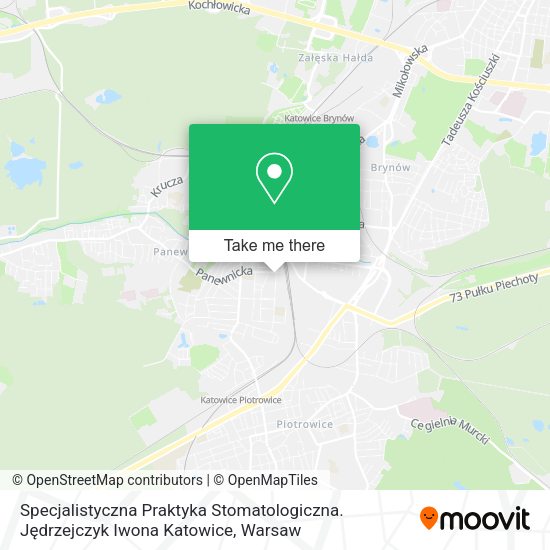 Specjalistyczna Praktyka Stomatologiczna. Jędrzejczyk Iwona Katowice map