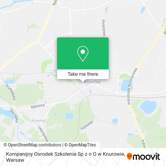 Kompanijny Osrodek Szkolenia Sp z o O w Knurowie map