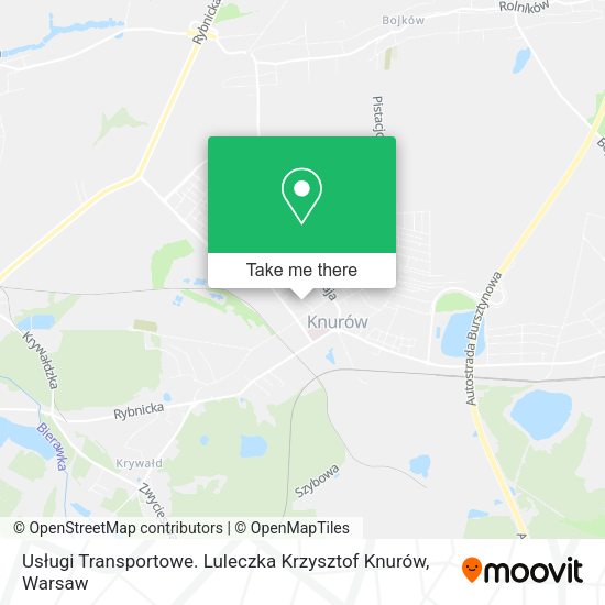 Usługi Transportowe. Luleczka Krzysztof Knurów map