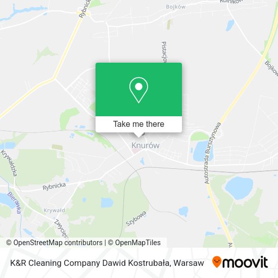 K&R Cleaning Company Dawid Kostrubała map