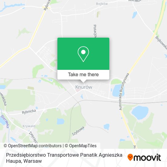 Przedsiębiorstwo Transportowe Panatik Agnieszka Haupa map