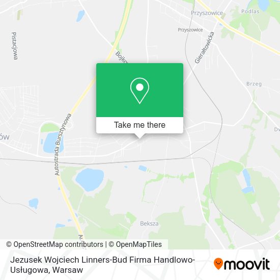 Jezusek Wojciech Linners-Bud Firma Handlowo-Usługowa map