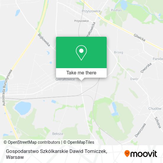 Gospodarstwo Szkólkarskie Dawid Tomiczek map