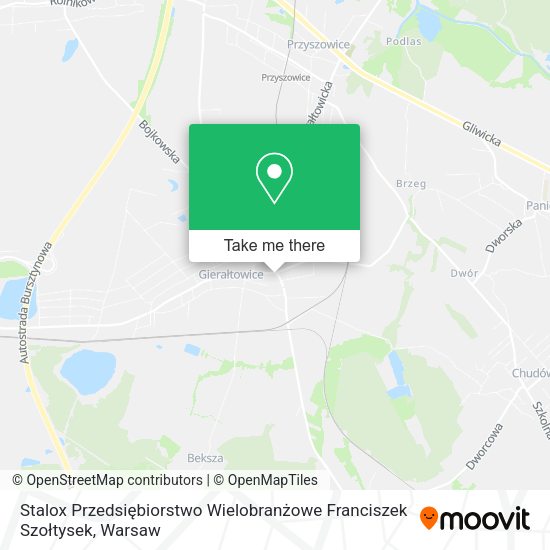 Stalox Przedsiębiorstwo Wielobranżowe Franciszek Szołtysek map