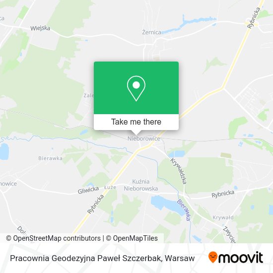 Pracownia Geodezyjna Paweł Szczerbak map