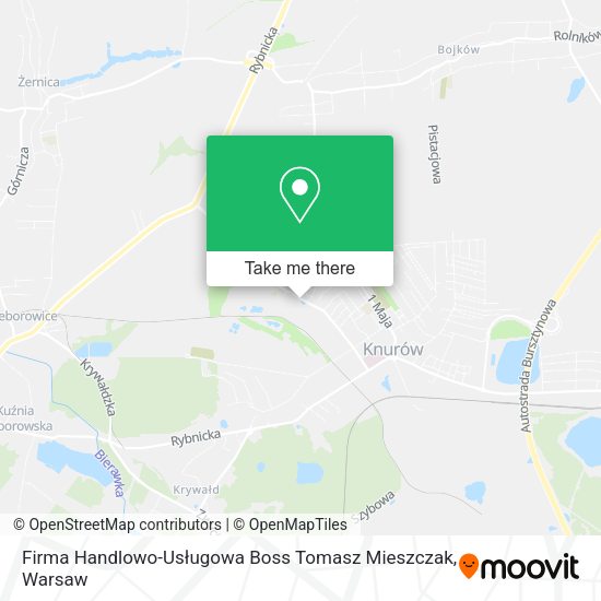 Firma Handlowo-Usługowa Boss Tomasz Mieszczak map