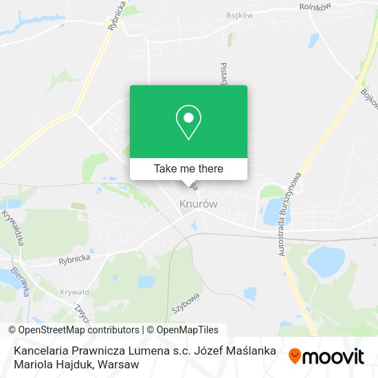 Kancelaria Prawnicza Lumena s.c. Józef Maślanka Mariola Hajduk map