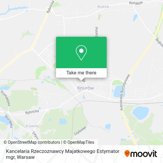 Kancelaria Rzeczoznawcy Majatkowego Estymator mgr map