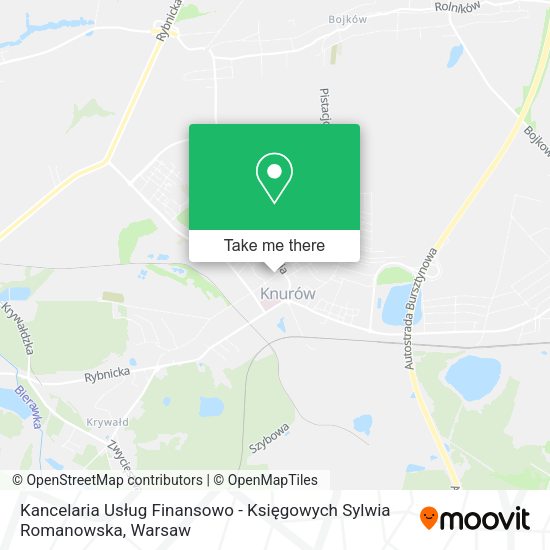 Kancelaria Usług Finansowo - Księgowych Sylwia Romanowska map