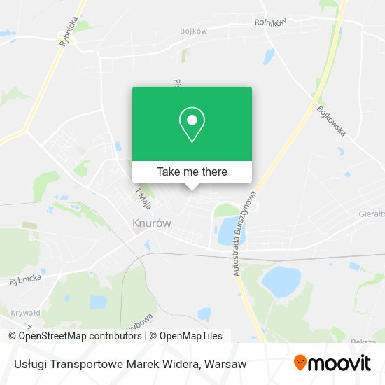 Usługi Transportowe Marek Widera map