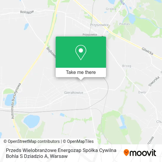 Карта Przeds Wielobranżowe Energozap Spółka Cywilna Bohla S Dziadzio A