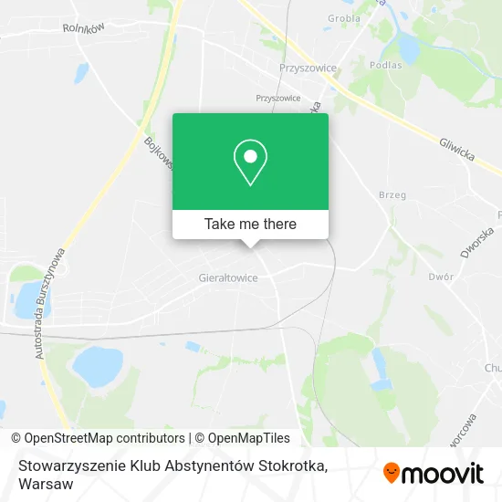 Карта Stowarzyszenie Klub Abstynentów Stokrotka