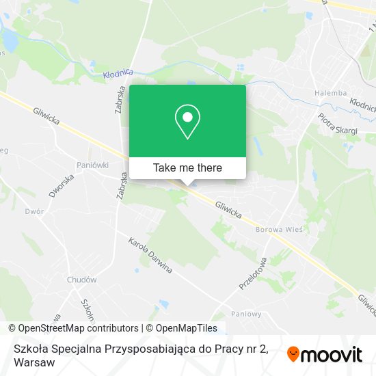 Szkoła Specjalna Przysposabiająca do Pracy nr 2 map