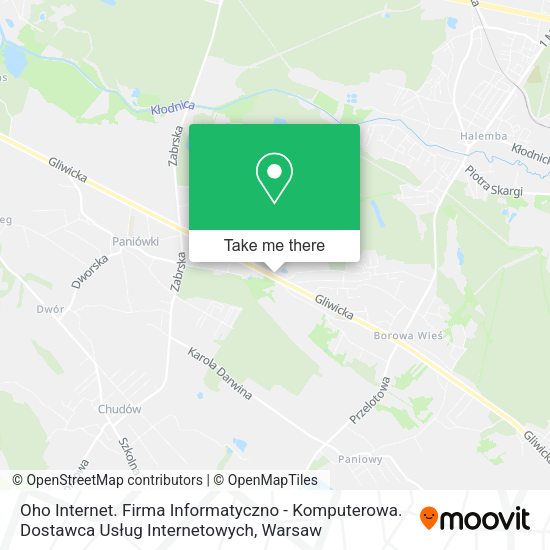 Oho Internet. Firma Informatyczno - Komputerowa. Dostawca Usług Internetowych map