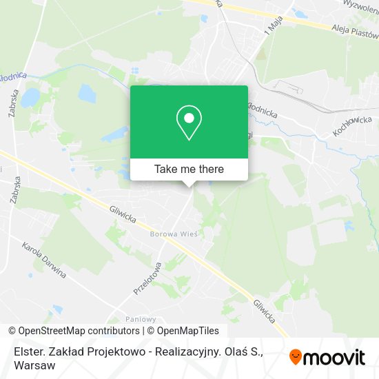 Elster. Zakład Projektowo - Realizacyjny. Olaś S. map