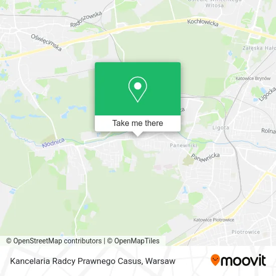 Kancelaria Radcy Prawnego Casus map