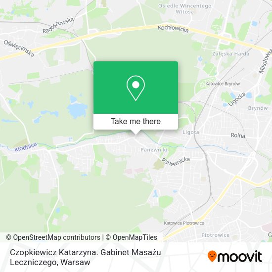 Czopkiewicz Katarzyna. Gabinet Masażu Leczniczego map