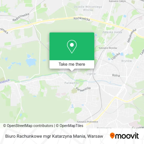 Карта Biuro Rachunkowe mgr Katarzyna Mania