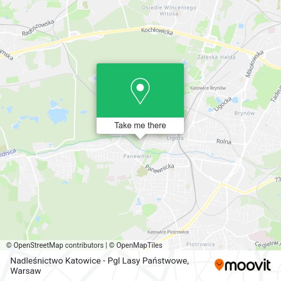 Nadleśnictwo Katowice - Pgl Lasy Państwowe map