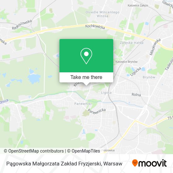 Pągowska Małgorzata Zakład Fryzjerski map