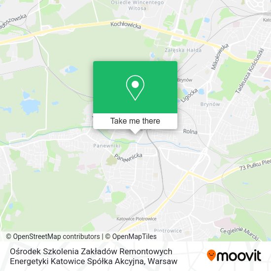 Карта Ośrodek Szkolenia Zakładów Remontowych Energetyki Katowice Spółka Akcyjna