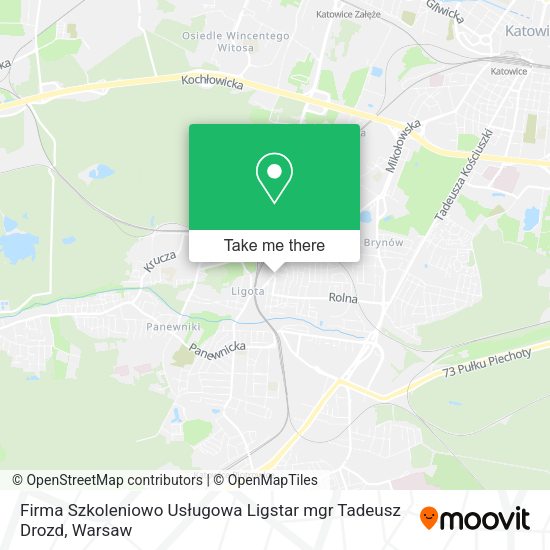 Firma Szkoleniowo Usługowa Ligstar mgr Tadeusz Drozd map