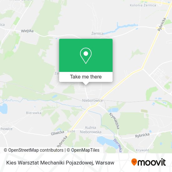 Kies Warsztat Mechaniki Pojazdowej map