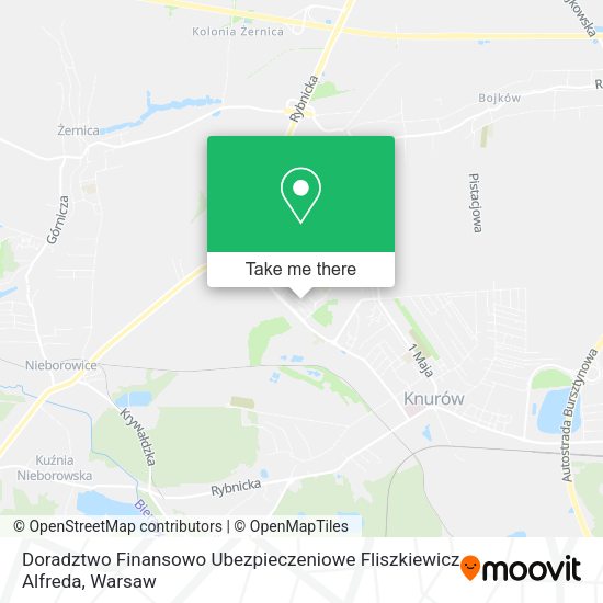 Doradztwo Finansowo Ubezpieczeniowe Fliszkiewicz Alfreda map