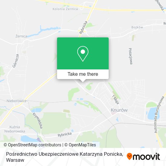 Pośrednictwo Ubezpieczeniowe Katarzyna Ponicka map