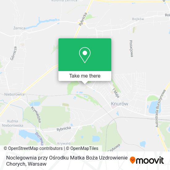 Noclegownia przy Ośrodku Matka Boża Uzdrowienie Chorych map