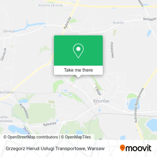 Grzegorz Herud Usługi Transportowe map