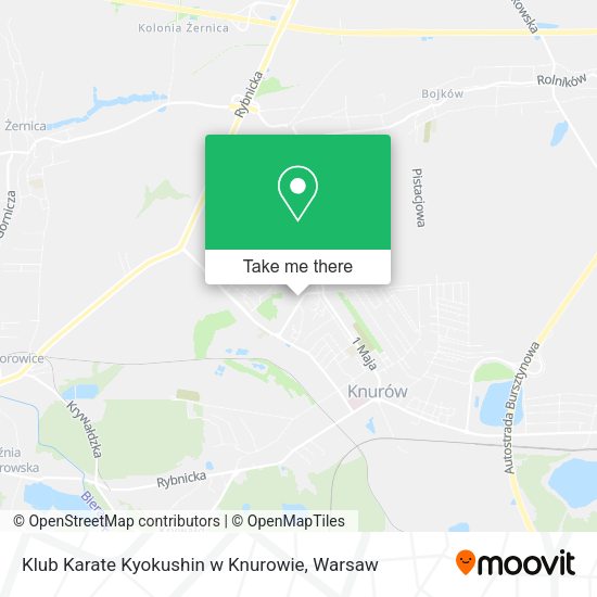 Klub Karate Kyokushin w Knurowie map