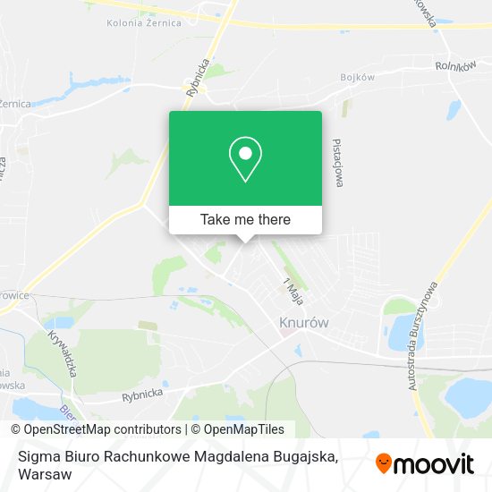 Sigma Biuro Rachunkowe Magdalena Bugajska map